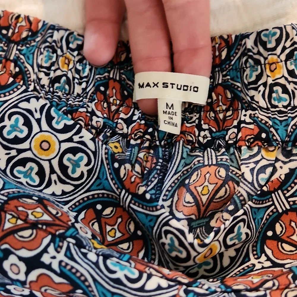 Max Studio Multicolor Patterned Pants - Picture 3 of 6